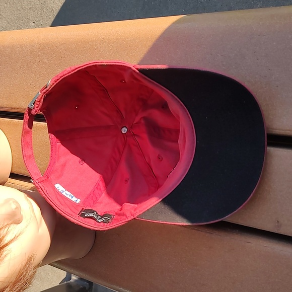 Volcom Stone Tech Delta Hat Red Cap Embroidered Blue Volcom Logo - Picture 9 of 13